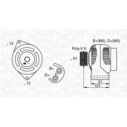 Foto Alternador MAGNETI MARELLI 063377017010