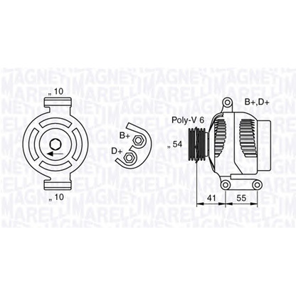 Foto Alternador MAGNETI MARELLI 063377021010