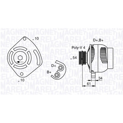 Photo Alternator MAGNETI MARELLI 063377030010