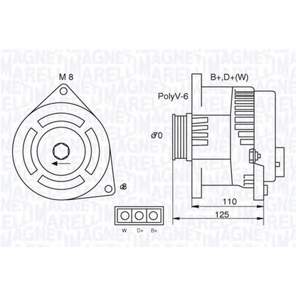 Photo Alternateur MAGNETI MARELLI 063321346010