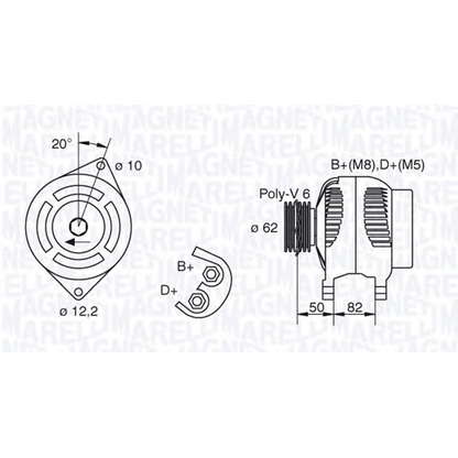 Zdjęcie Alternator MAGNETI MARELLI 063321618010