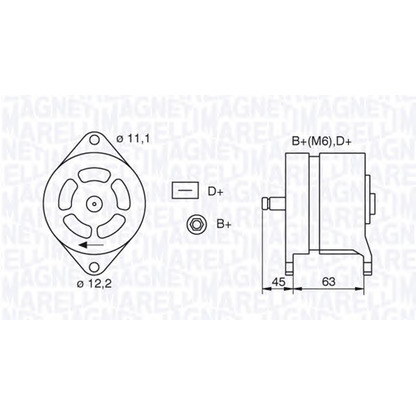 Foto Alternatore MAGNETI MARELLI 063304087010