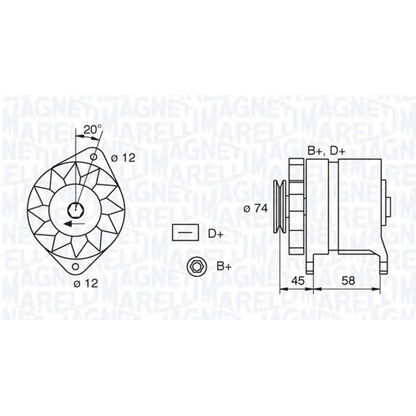 Photo Alternator MAGNETI MARELLI 063321409010