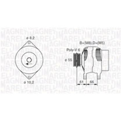 Foto Alternador MAGNETI MARELLI 063730023010