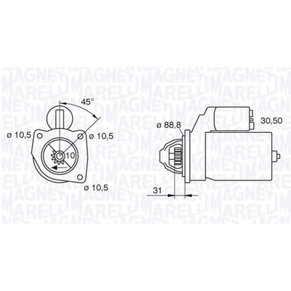 Foto Motor de arranque MAGNETI MARELLI 063227486010