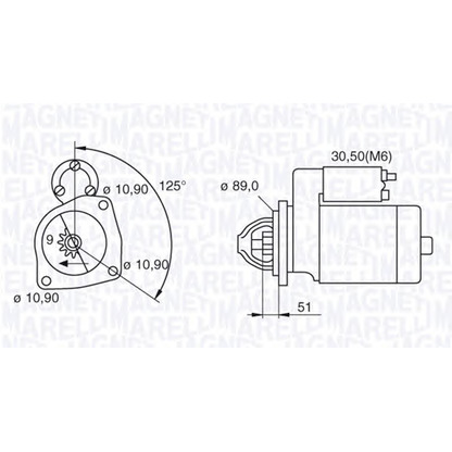 Фото Стартер MAGNETI MARELLI 063522310330