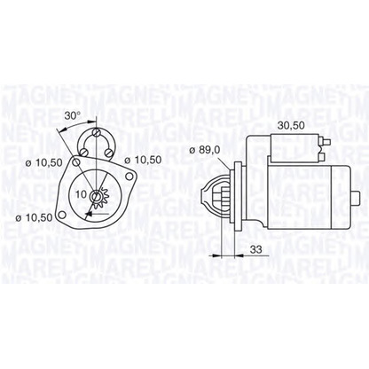 Foto Motor de arranque MAGNETI MARELLI 063523621000