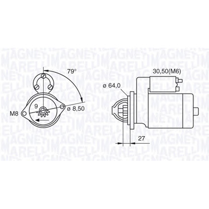 Фото Стартер MAGNETI MARELLI 063521074370