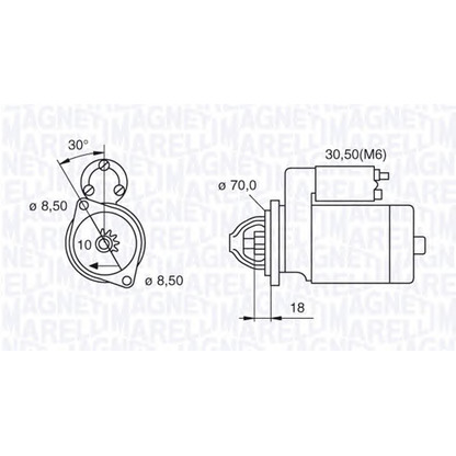 Photo Starter MAGNETI MARELLI 063521082170