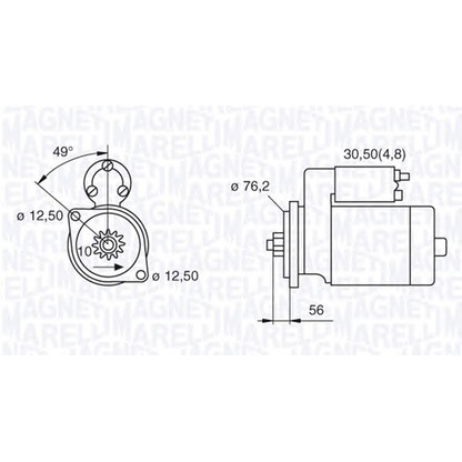 Фото Стартер MAGNETI MARELLI 063521204080