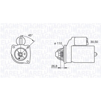 Фото Стартер MAGNETI MARELLI 063216833010