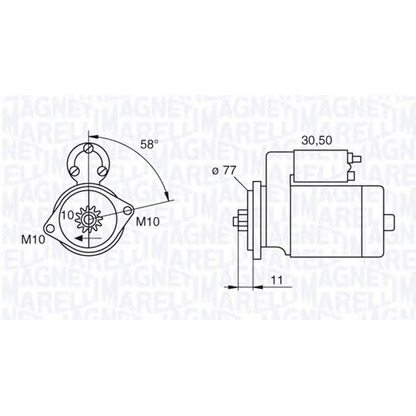 Foto Motor de arranque MAGNETI MARELLI 063522603010