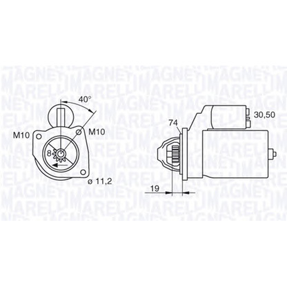 Foto Motor de arranque MAGNETI MARELLI 063522606010