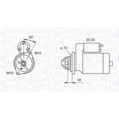 Foto Motor de arranque MAGNETI MARELLI 063522618010