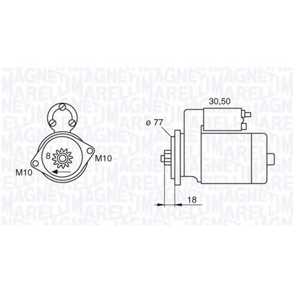 Фото Стартер MAGNETI MARELLI 063522620010