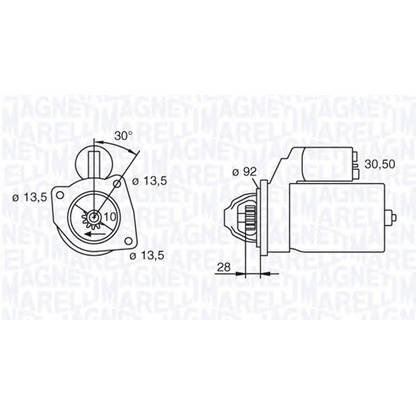Photo Démarreur MAGNETI MARELLI 063227593010