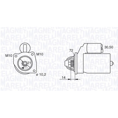 Zdjęcie Rozrusznik MAGNETI MARELLI 063280006010