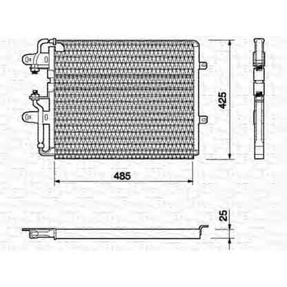 Photo Condenser, air conditioning MAGNETI MARELLI 350203108000