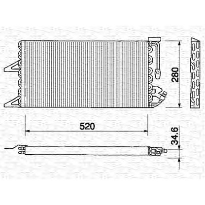 Photo Condenser, air conditioning MAGNETI MARELLI 350203130000