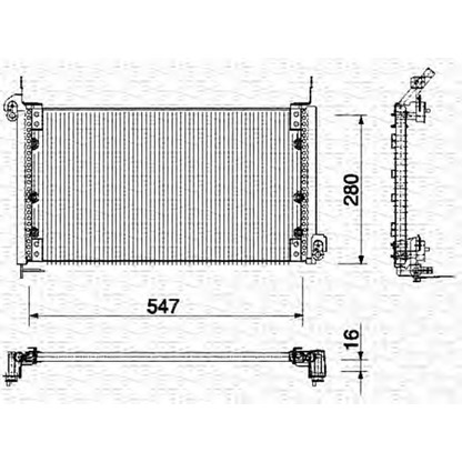 Foto Condensatore, Climatizzatore MAGNETI MARELLI 350203135000