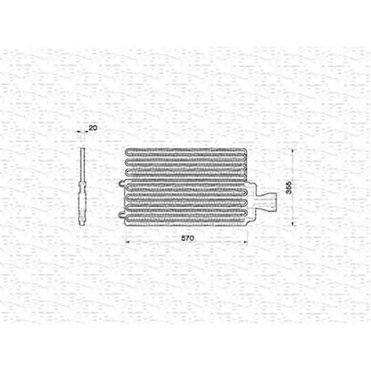 Photo Condenser, air conditioning MAGNETI MARELLI 350203212000