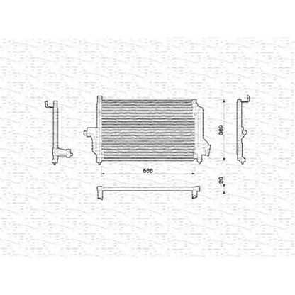 Foto Condensador, aire acondicionado MAGNETI MARELLI 350203214000