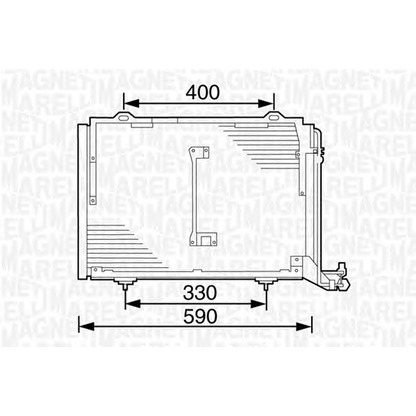 Foto Condensador, aire acondicionado MAGNETI MARELLI 350203232000