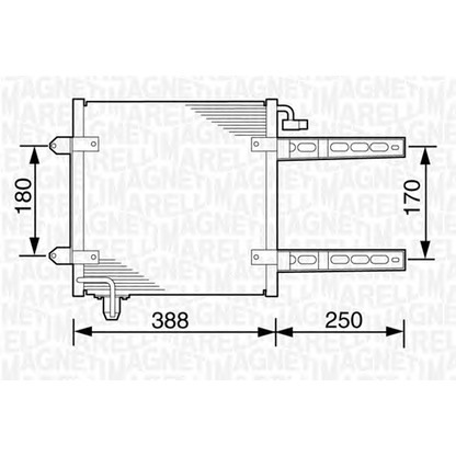 Photo Condenser, air conditioning MAGNETI MARELLI 350203237000