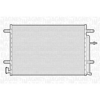 Foto Condensador, aire acondicionado MAGNETI MARELLI 350203240000