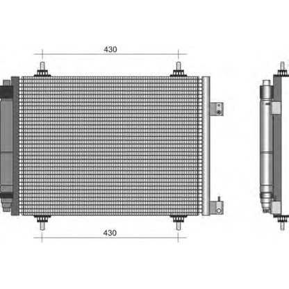 Foto Kondensator, Klimaanlage MAGNETI MARELLI 350203332000