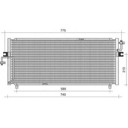 Foto Condensador, aire acondicionado MAGNETI MARELLI 350203333000