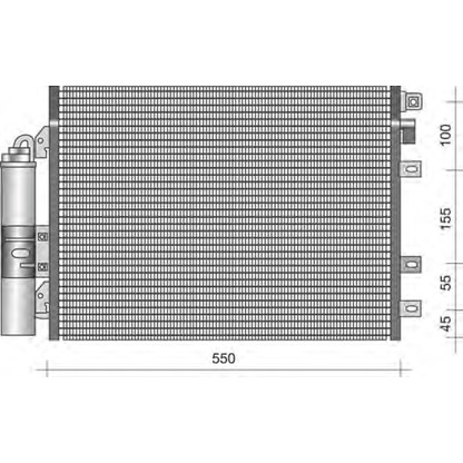 Photo Condenser, air conditioning MAGNETI MARELLI 350203337000