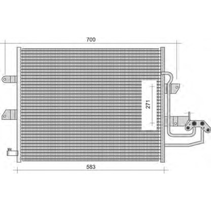 Foto Condensatore, Climatizzatore MAGNETI MARELLI 350203344000