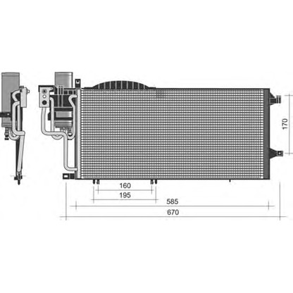 Foto Condensatore, Climatizzatore MAGNETI MARELLI 350203352000