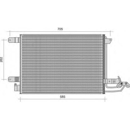 Photo Condenser, air conditioning MAGNETI MARELLI 350203361000