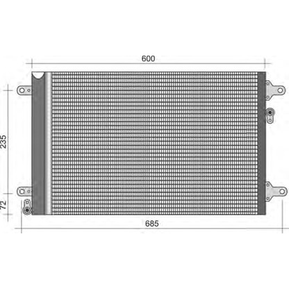 Фото Конденсатор, кондиционер MAGNETI MARELLI 350203378000