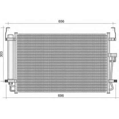 Foto Condensador, aire acondicionado MAGNETI MARELLI 350203429000