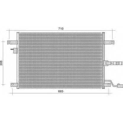 Фото Конденсатор, кондиционер MAGNETI MARELLI 350203431000