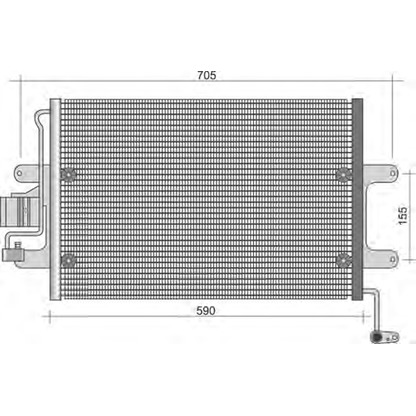 Foto Condensador, aire acondicionado MAGNETI MARELLI 350203435000