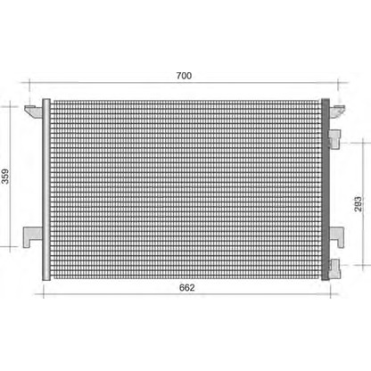 Фото Конденсатор, кондиционер MAGNETI MARELLI 350203491000