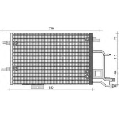 Photo Condenser, air conditioning MAGNETI MARELLI 350203493000