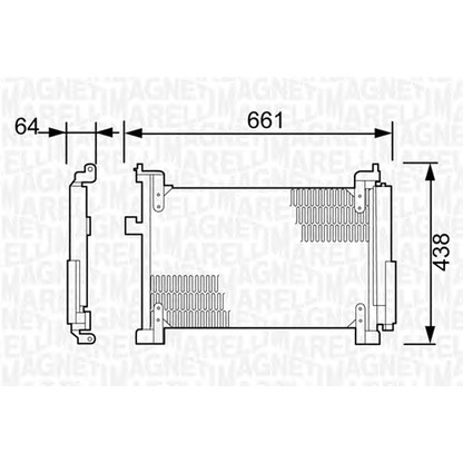 Фото Конденсатор, кондиционер MAGNETI MARELLI 350203498000