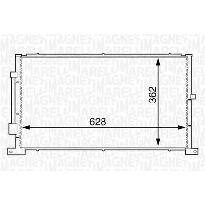 Фото Конденсатор, кондиционер MAGNETI MARELLI 350203608000