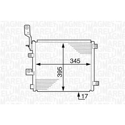 Foto Condensador, aire acondicionado MAGNETI MARELLI 350203614000