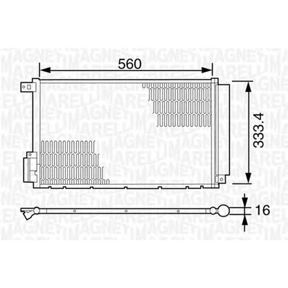 Фото Конденсатор, кондиционер MAGNETI MARELLI 350203620000