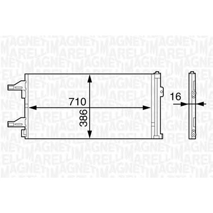 Foto Condensatore, Climatizzatore MAGNETI MARELLI 350203622000