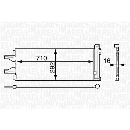 Photo Condenser, air conditioning MAGNETI MARELLI 350203623000