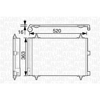 Photo Condenseur, climatisation MAGNETI MARELLI 350203628000