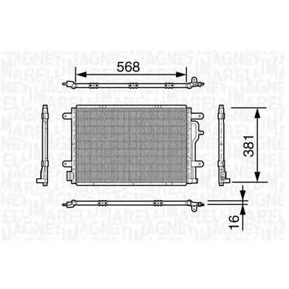 Foto Condensatore, Climatizzatore MAGNETI MARELLI 350203640000