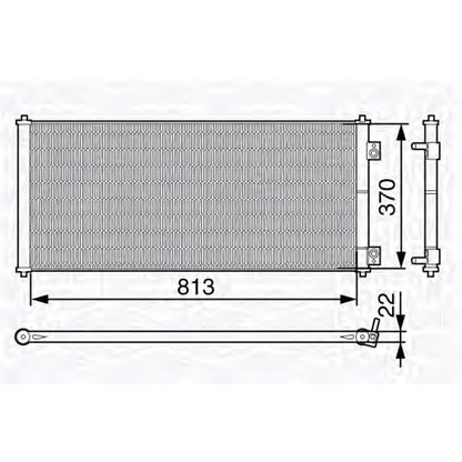 Foto Condensador, aire acondicionado MAGNETI MARELLI 350203646000